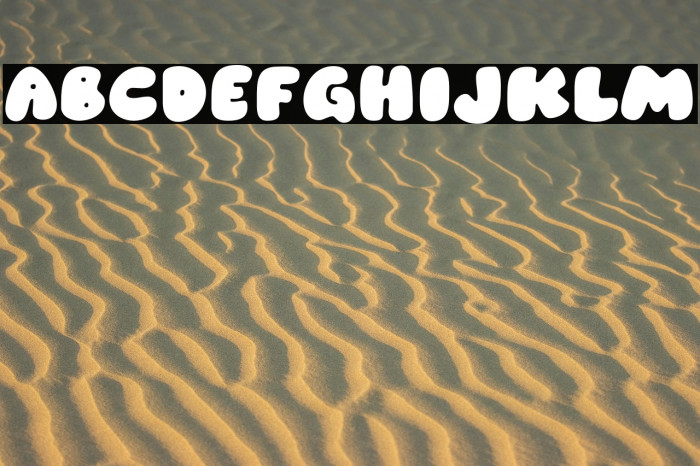 Gummy Sans Schriftart examples