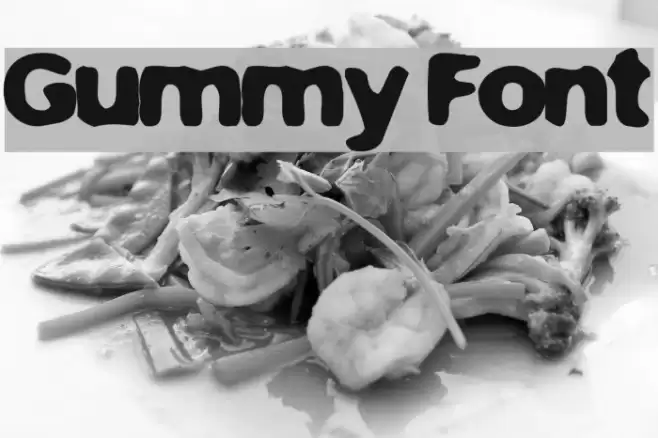 Gummy Font examples