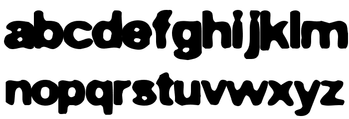 Gummy Font LOWERCASE