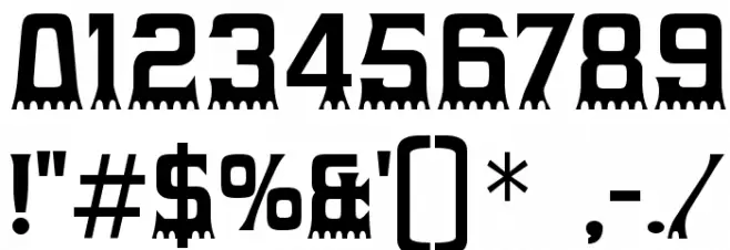 Gumtuckey-Regular Font OTHER CHARS