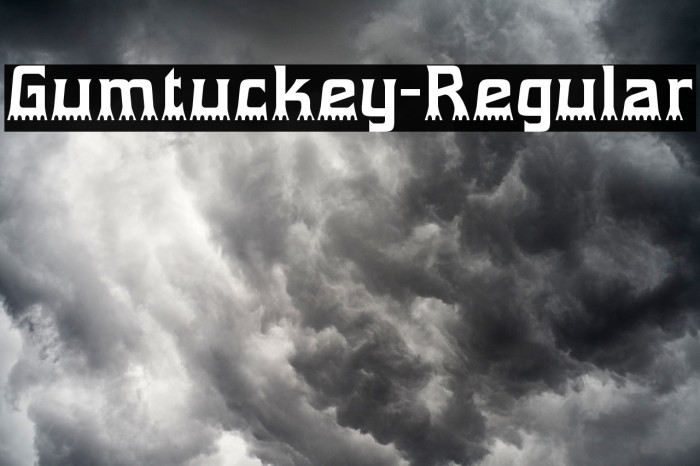 Gumtuckey-Regular Font examples