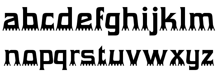 Gumtuckey-Regular Font LOWERCASE