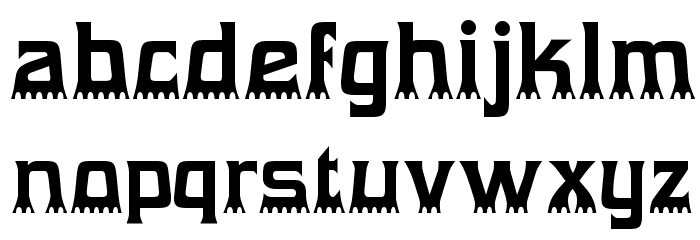 Gumtuckey-Regular Font LOWERCASE