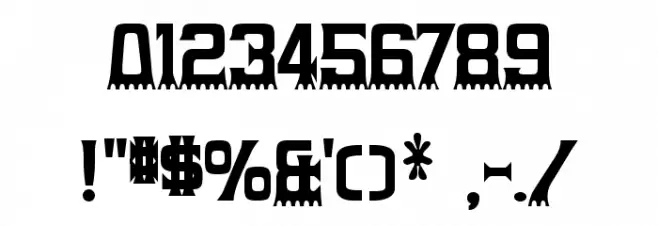 Gumtuckey Font OTHER CHARS