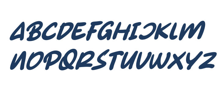 Gumy Monster Italic Lowercase