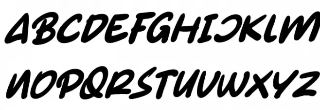 Gumy Monster Italic Fuentes MINÚSCULAS