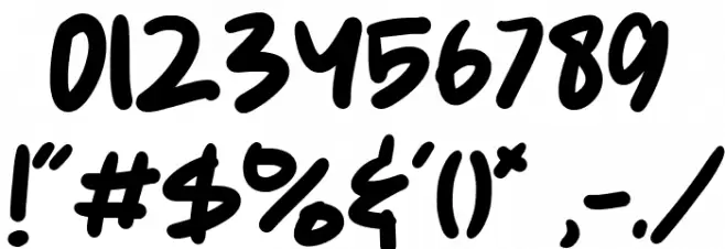 Gumy Monster Font OTHER CHARS