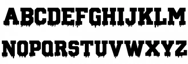 Gun School Font UPPERCASE