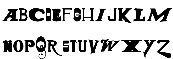 Gun Show Font LOWERCASE