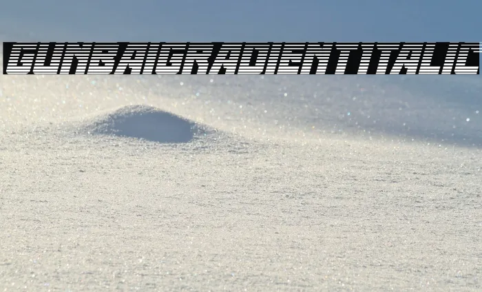 Gunbai Gradient Italic Example 2