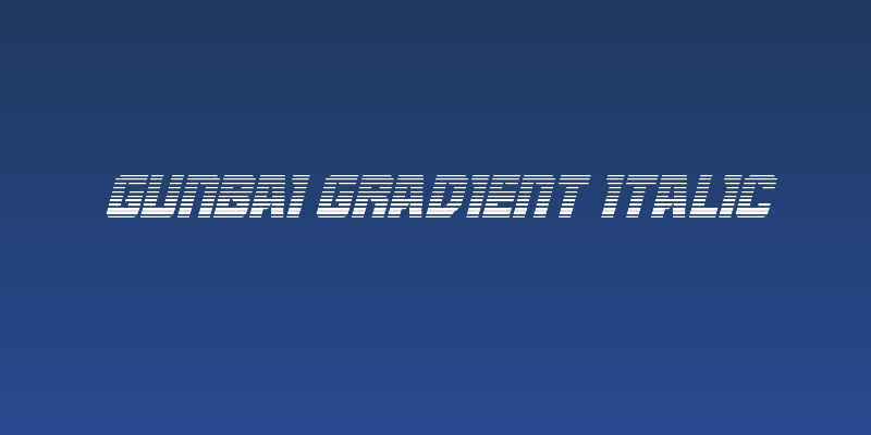 Gunbai Gradient Italic Social Header