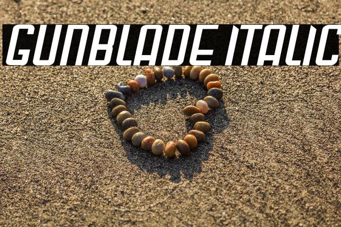 Gunblade Italic Example 2