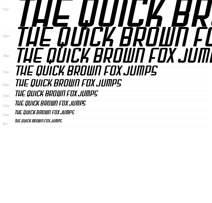 Gunblade Italic Waterfall