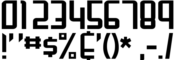 Gunblade Font OTHER CHARS