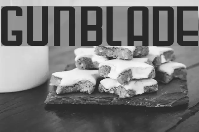 Gunblade Fonte examples