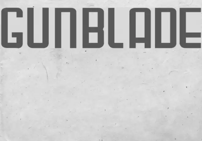 Gunblade Fonte examples