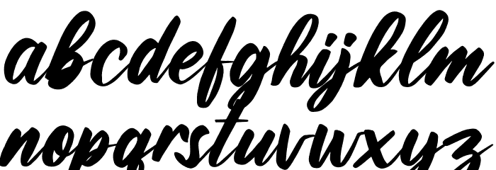 Gundaly Font LOWERCASE