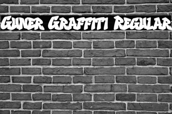 Guner Graffiti Regular Font examples