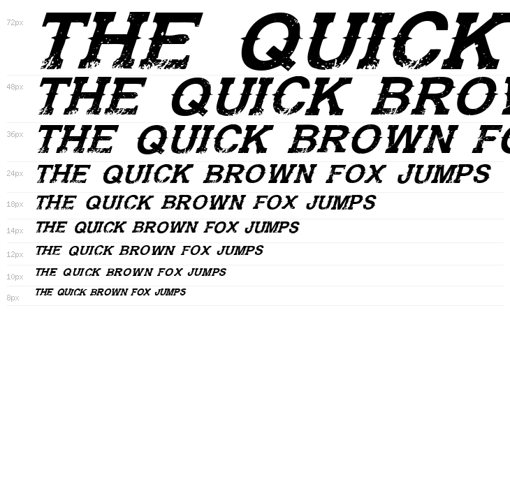 Gunfighter Academy Italic Waterfall