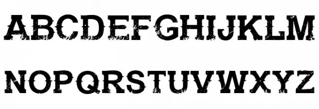 Gunfighter Academy Regular Schriftart Groß