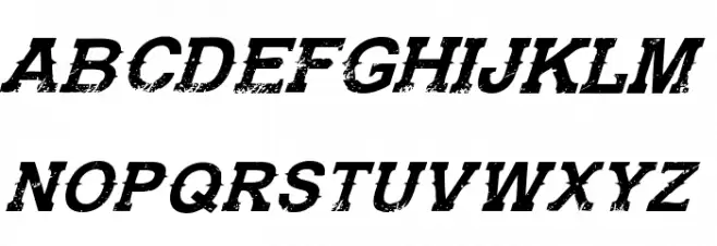 GunfighterAcademy-Italic Шрифта ВЕРХНИЙ