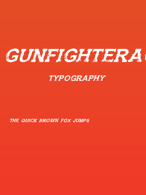 GunfighterAcademy-Italic Poster