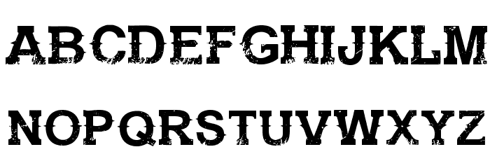 GunfighterAcademy-Regular Font LOWERCASE