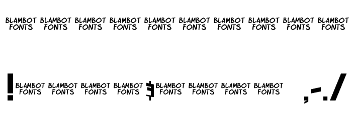 Gunhead-Chick Font OTHER CHARS