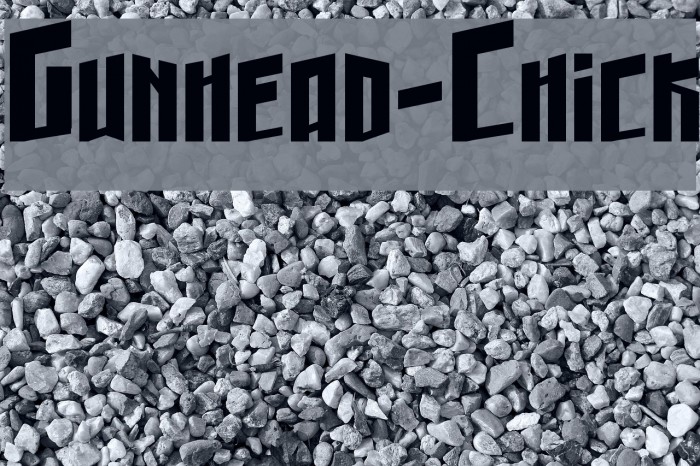 Gunhead-Chick Font examples