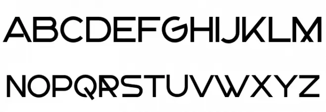 Gunken Schriftart Gro&szlig;