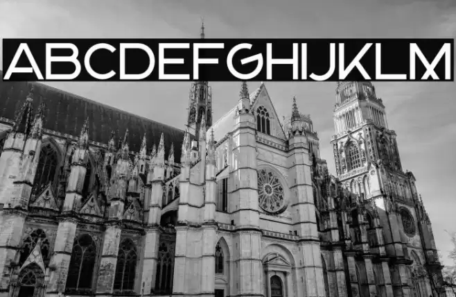 Gunken Schriftart examples