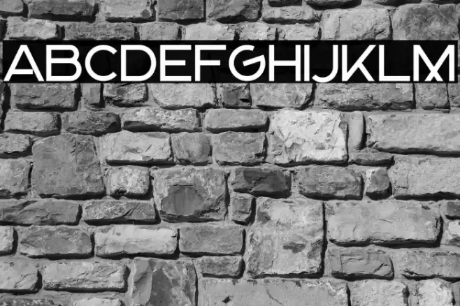 Gunken Schriftart examples