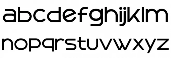 Gunken Schriftart Kleinbuchstaben