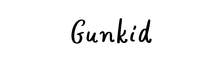 Gunkid  font caratteri gratis