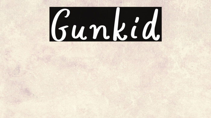 Gunkid Example 1