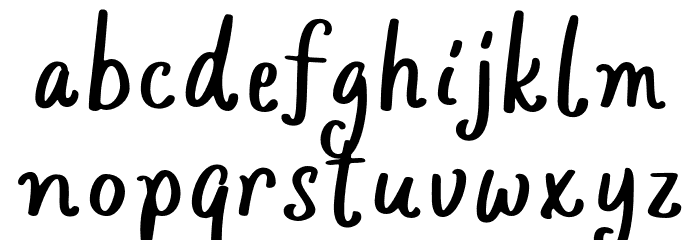 Gunkid Font LOWERCASE
