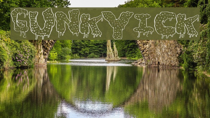 GunkyIck Font examples