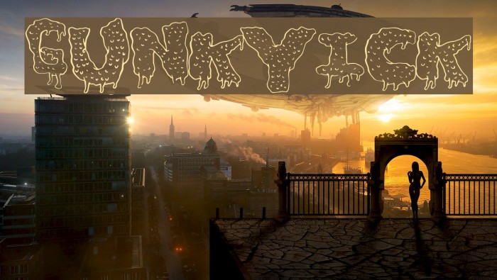 GunkyIck Font examples