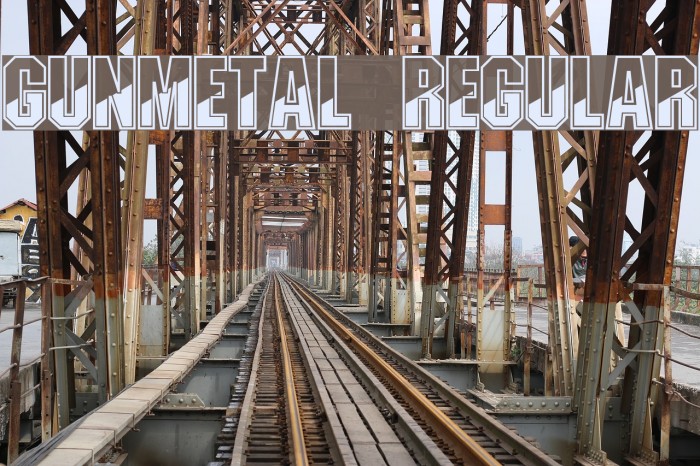 Gunmetal Regular Font examples