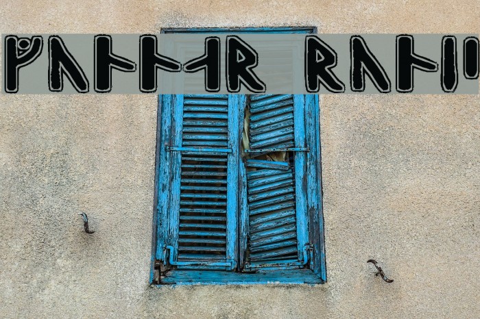 Gunnar Runic Font examples