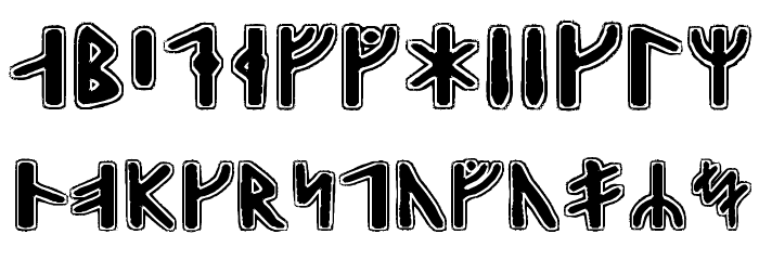 Gunnar Runic Font LOWERCASE