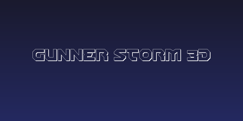 Gunner Storm 3D Social Header