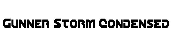 Gunner Storm Condensed  नि: शुल्क फ़ॉन्ट्स डाउनलोड
