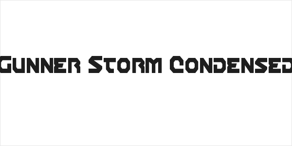 Gunner Storm Condensed Logo