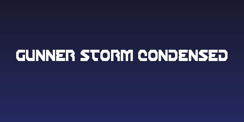 Gunner Storm Condensed Social Header