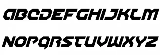 Gunner Storm Drop Italic Шрифта ВЕРХНИЙ