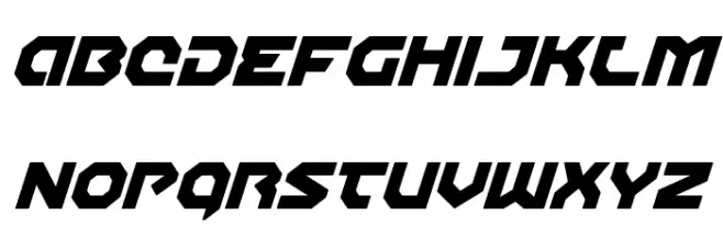 Gunner Storm Drop Italic フォント 小文字