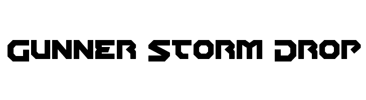 Gunner Storm Drop  नि: शुल्क फ़ॉन्ट्स डाउनलोड