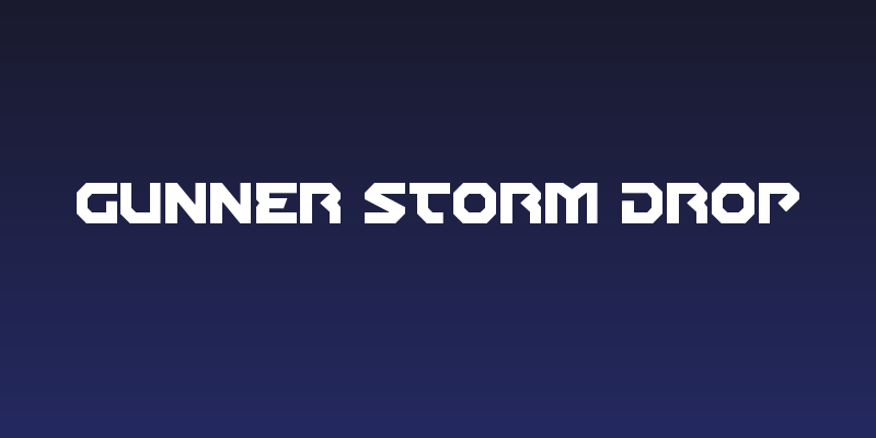 Gunner Storm Drop Social Header