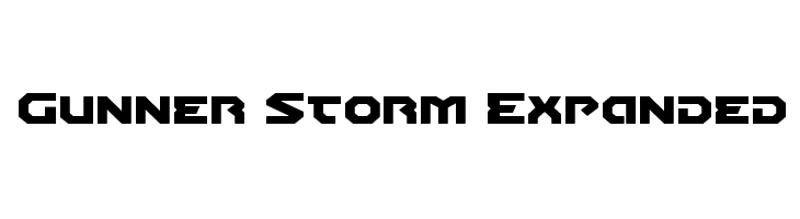 Gunner Storm Expanded  Frei Schriftart Herunterladen